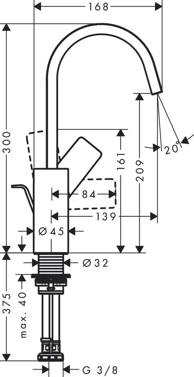 Смесители для раковины Hansgrohe Vivenis 75030000
