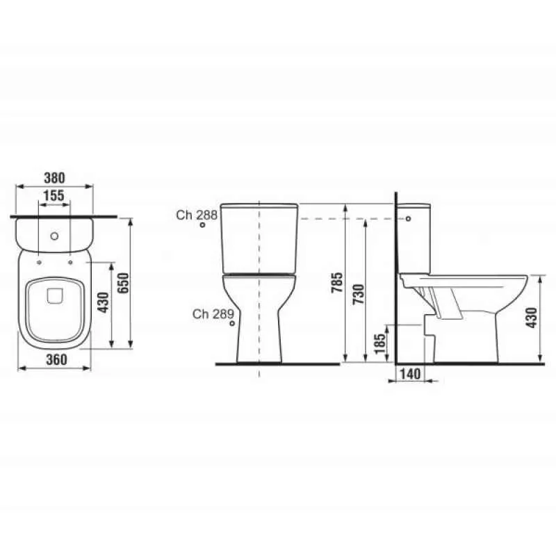 Підлоговий унитаз Jika Olymp Deep H8266160002891