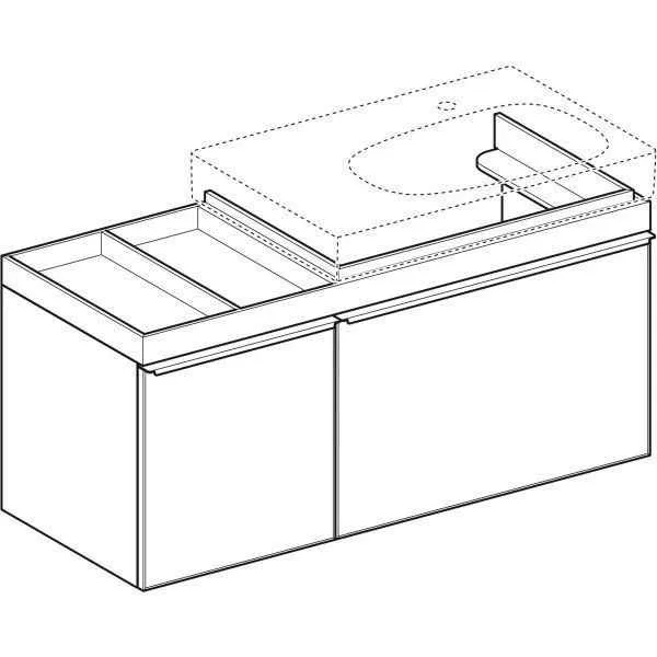 Тумба для умивальника Geberit CITTERIO 500.563.JJ.1