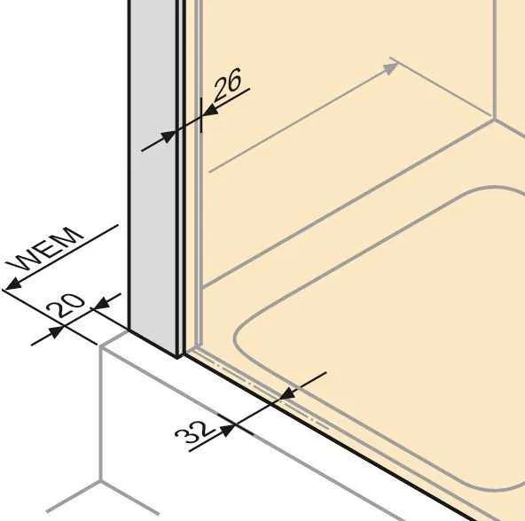 Розпашна душова кабіна Huppe Enjoy Elegance