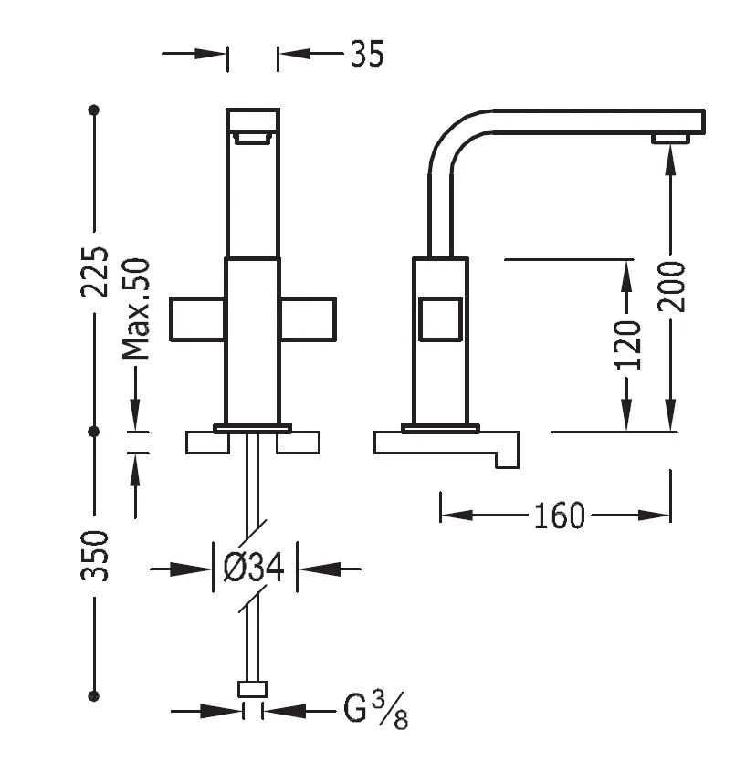 Змішувач для умивальника Hansgrohe Metris 108604