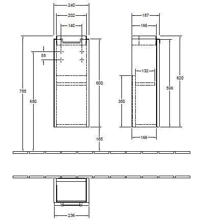 Тумба для умывальника Subway 2.0 Villeroy and Boch A81800FP