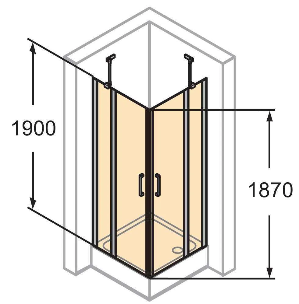 Розпашна душова кабіна Huppe Classics 2 C23002.069.321