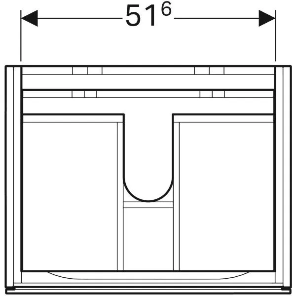 Тумба для умывальника Geberit XENO121 500.506.43.1