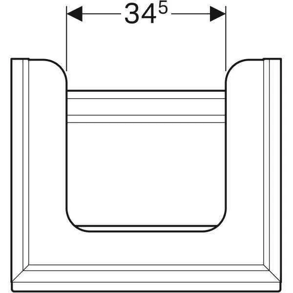 Тумба для умивальника Geberit CITTERIO 500.556.JI.1 500.556.JJ.1