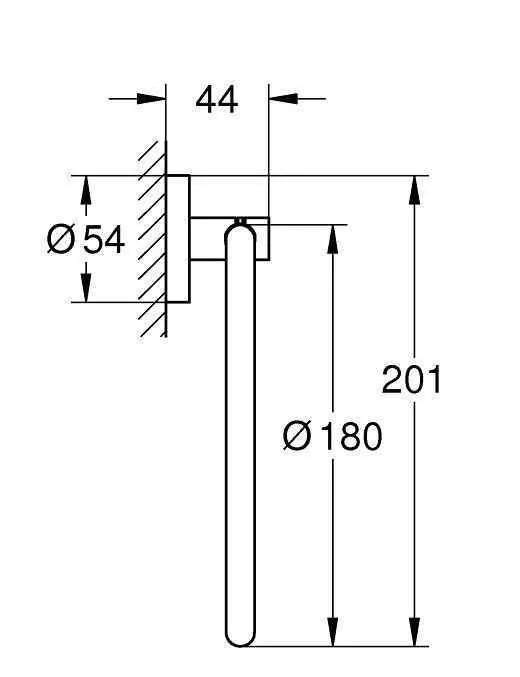 Полотенцержатель Grohe Essentials 40365AL1