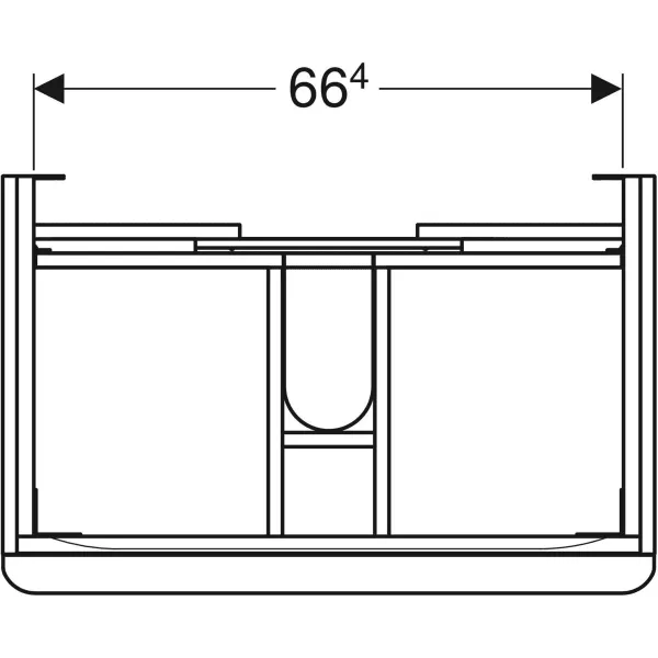 Шкафчик под умывальник Geberit Smyle Square 500.353.JL.1