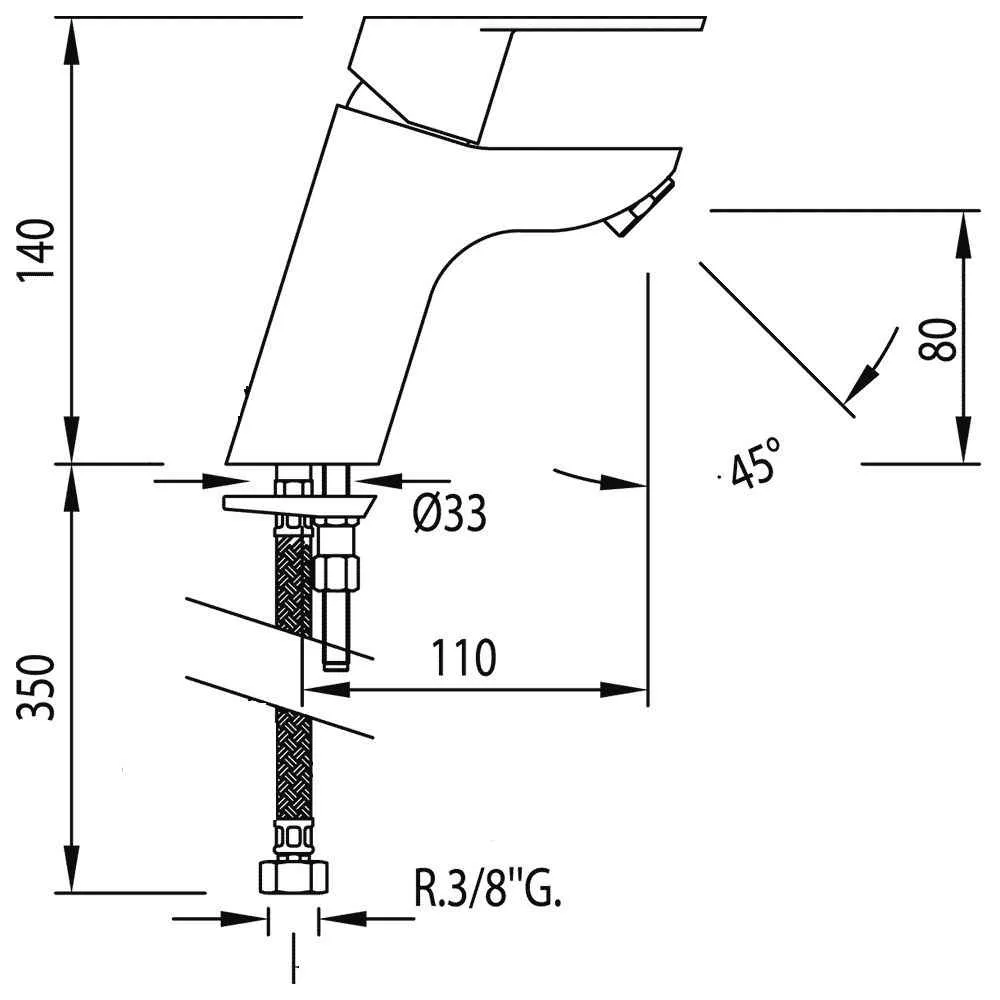 Змішувач для раковини BM - Tres 139103