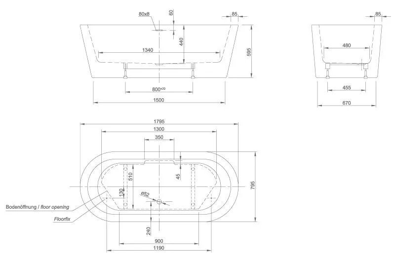 Отдельностоящая ванна Knief Hot 0100-272