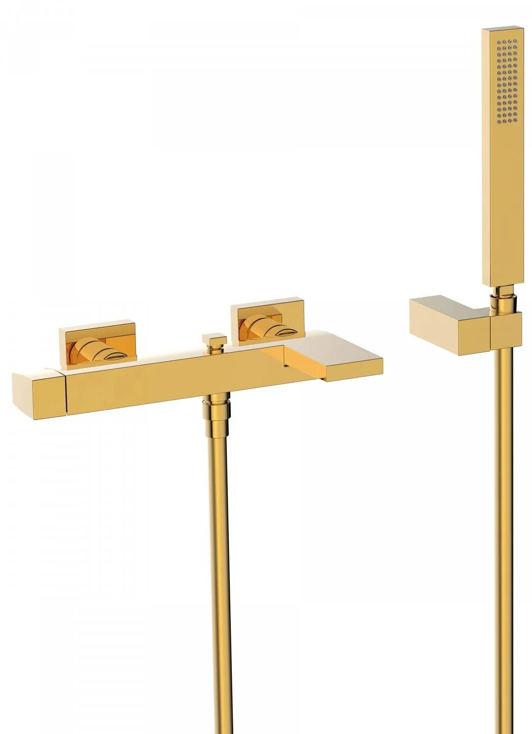 Наборы: смеситель для ванны с душевым набором Tres Slim 20217001OR