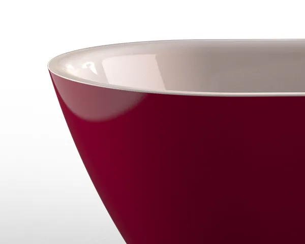 Отдельностоящая ванна Knief Neo neo 0100-276 Белый глянцевый / Бордо красный глянцевый