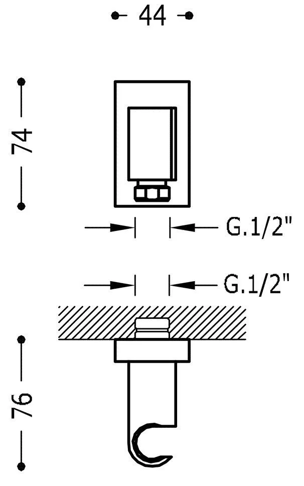 Держатель Tres Shower Technology 20718201BM