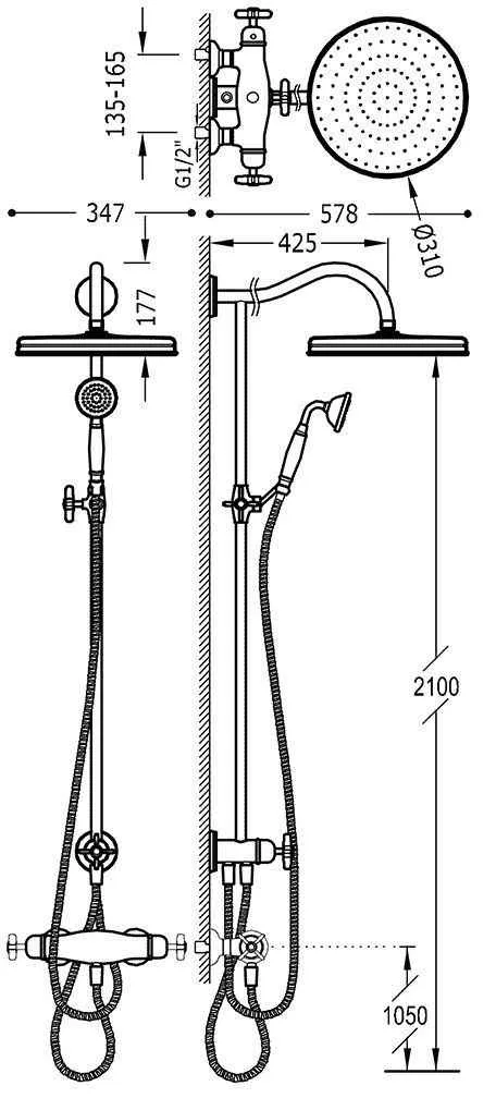Душова система Tres Clasic 24219501LM