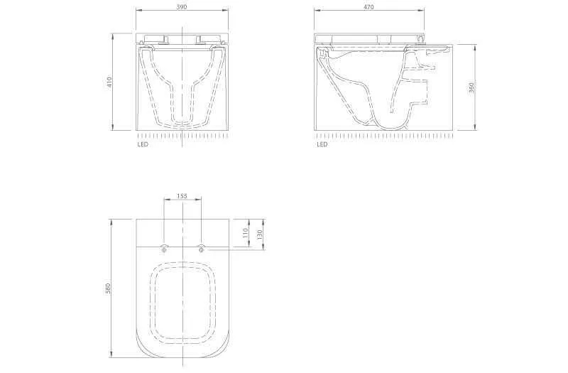 Унітаз підвісний Knief Shine