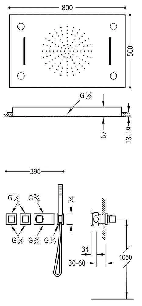 Душова система Tres Block System 20725404