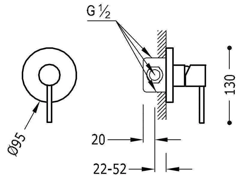 Змішувачі для ванної Tres Study 26217790