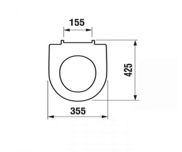 Крышка для унитаза Jika Tigo H8933853000631 с плавным опусканием