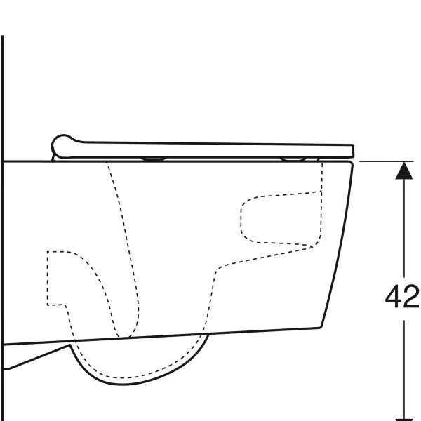 Унітаз підвісний Geberit ONE (з кришкою-сидінням) 500.201.01.1