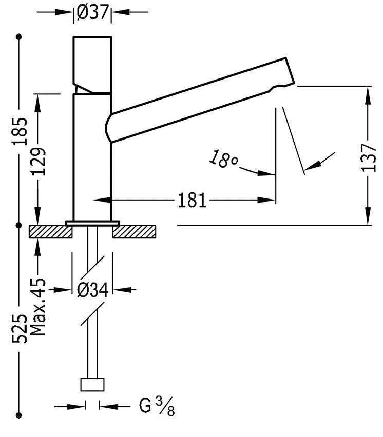 Змішувачі для раковини Tres Max 06120301