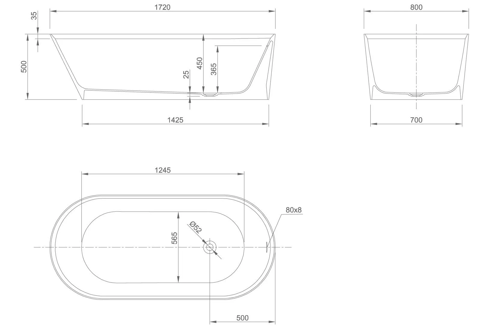 Ванна зі штучного каменю Knief Pearl Oval