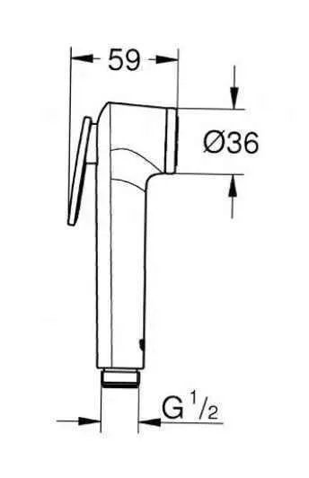 Tempesta-F Trigger Spray 30 Ручний душ, 1 режим струменю, хром