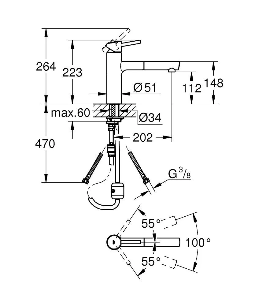 Смеситель для кухни Grohe Concetto  31129001