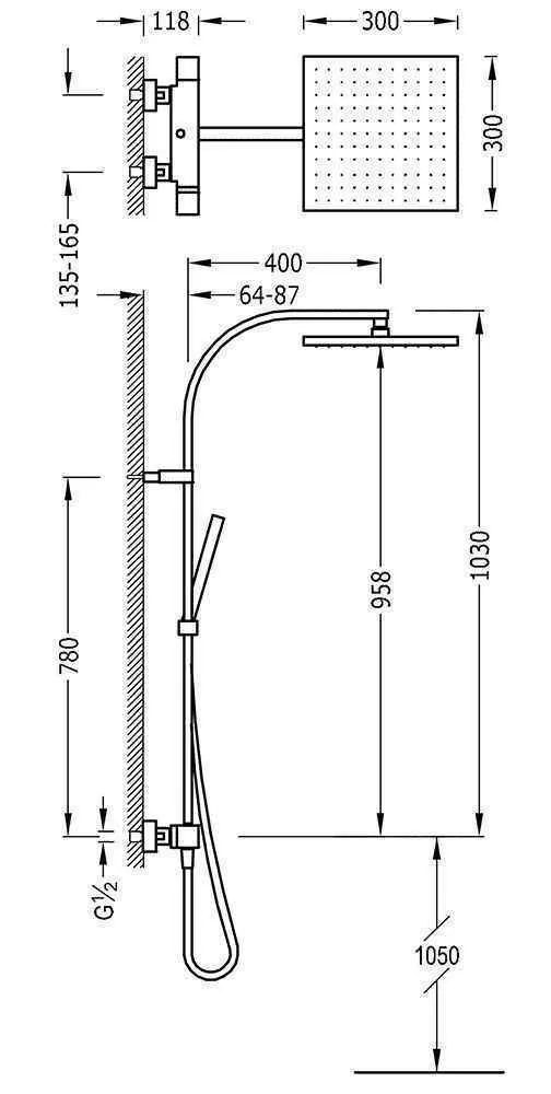 Душова система Tres Cuadro 00739502BM