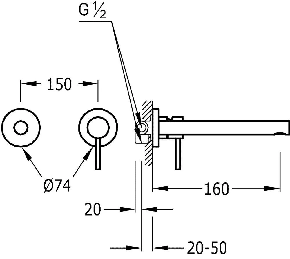 Смеситель для раковины Tres Max 6220070