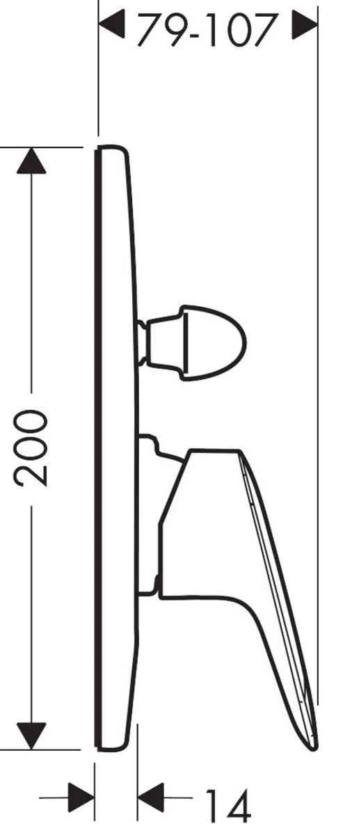 Смеситель для ванны/душа Hansgrohe Logis 71406000