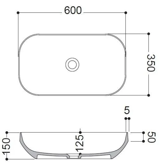 Раковина Decus AXA на стільницю 8530010 (розпродаж)