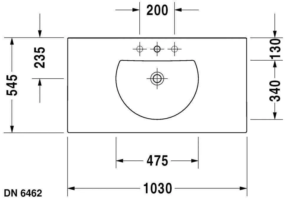 Умивальник Duravit Darling New 0499100030