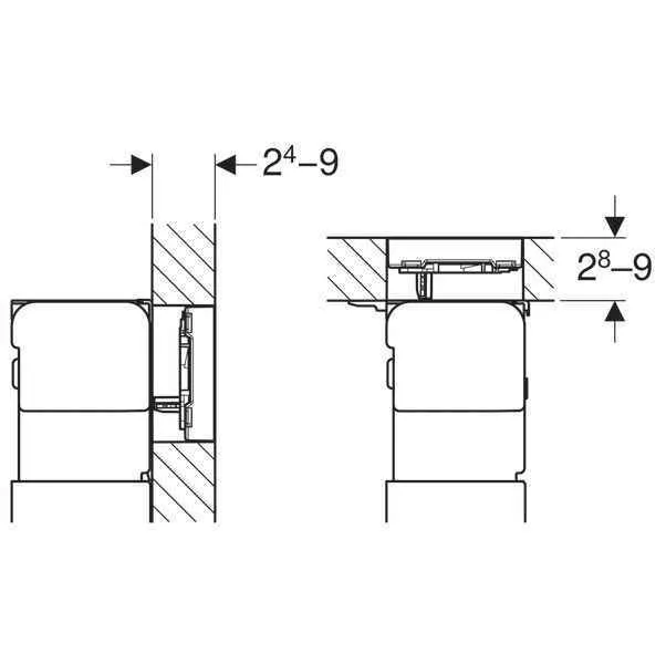 Клавіші змиву води Geberit Omega 60 (урівень) 115.081.GH.1