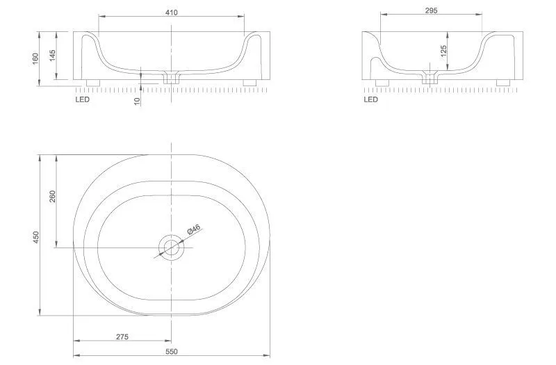 Раковина на столешницу Knief Moon 0600-032-01