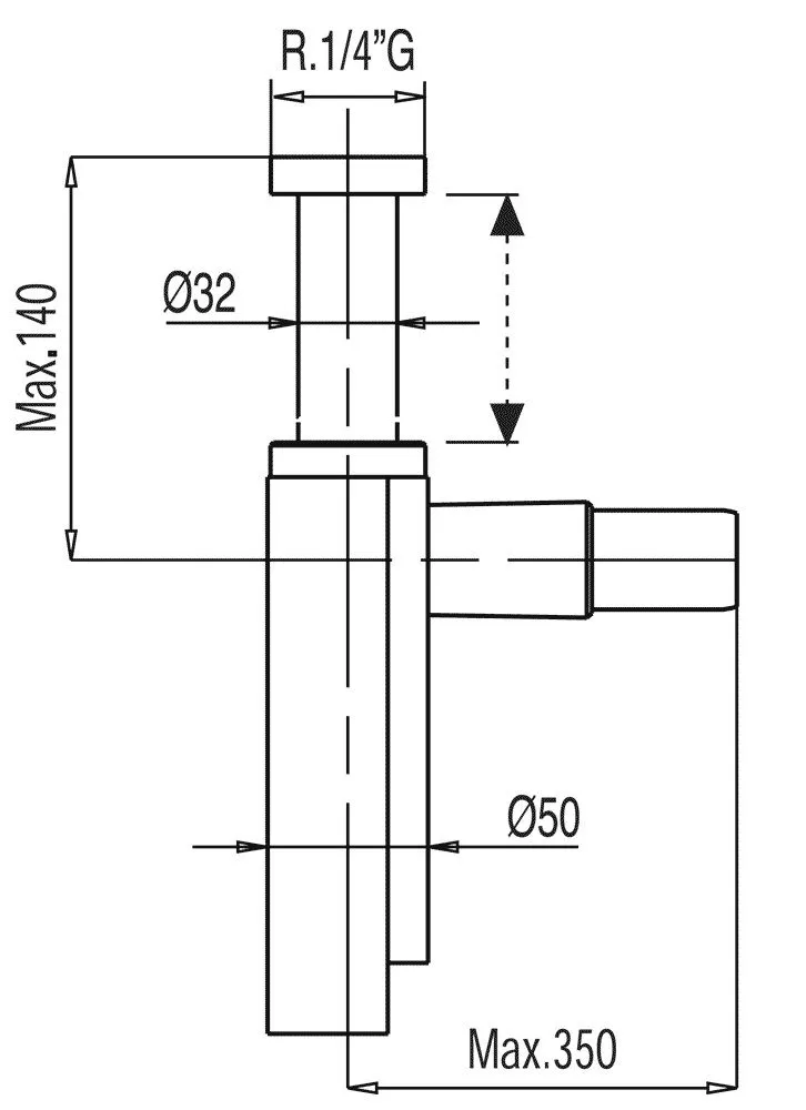 Сифон для умывальника Tres 561103451