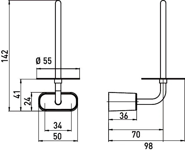 Держатель для туалетной бумаги Emco Logo 2 (запасной)