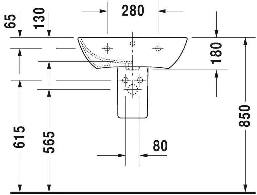 Умивальник Duravit ME by Starck 2335602030