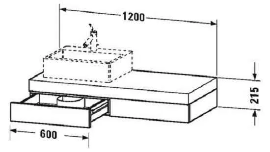 Консоль Duravit Fogo FO85241313