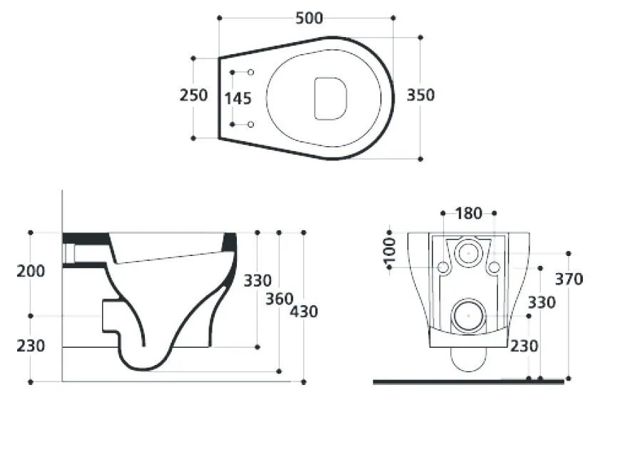 Унитаз подвесной AXA Cinque