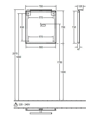 Зеркало More to see Villeroy & Boch A4047000