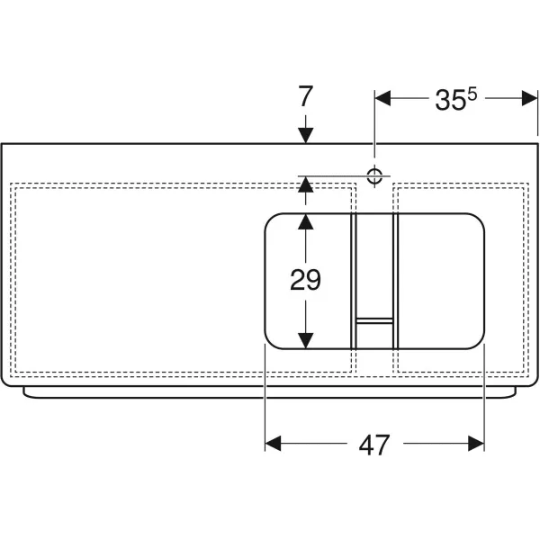 Шкафчик под умывальник Geberit myDay 824161000