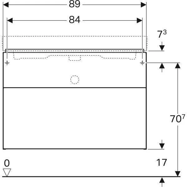 Тумба під умивальник Geberit  iCon 841392000