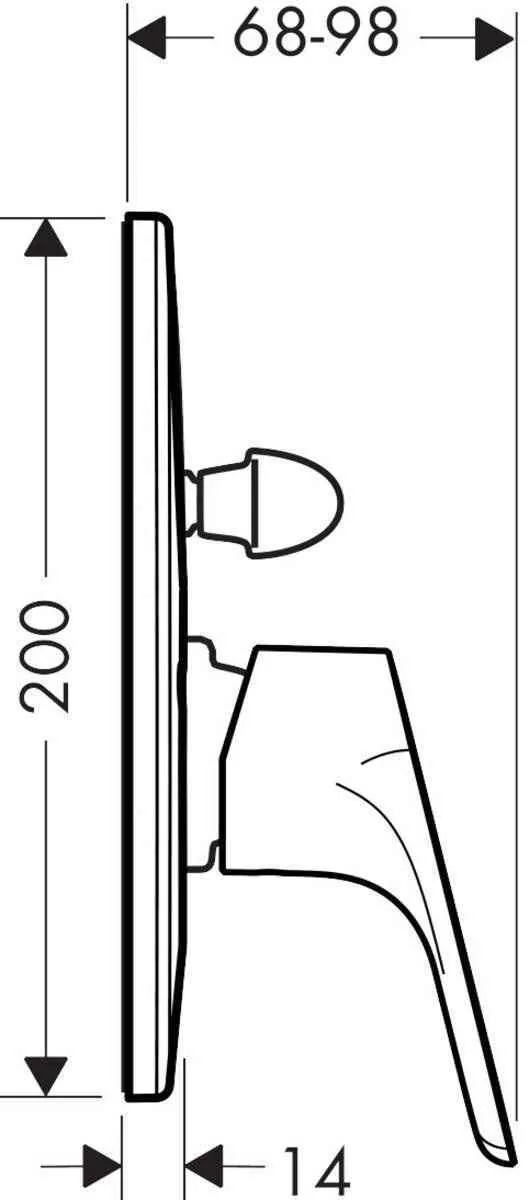 Смеситель для ванны Hansgrohe Focus 31947000