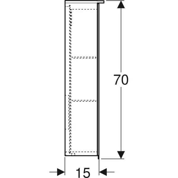 Зеркальный шкафчик Geberit Option Basic 500.206.00.1