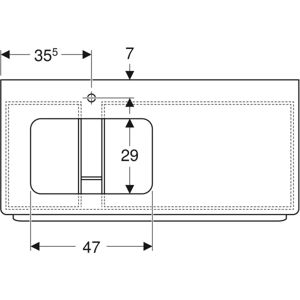 Шкафчик под умывальник Geberit myDay 824261000