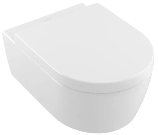Унітаз підвісний з кришкою Villeroy and Boch Avento (без зливного краю) 5656HRRW