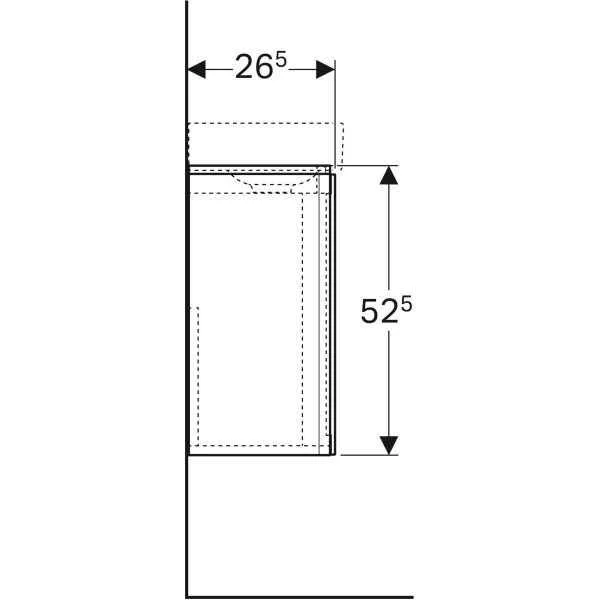 Тумба для умивальника Geberit XENO 500.502.43.1