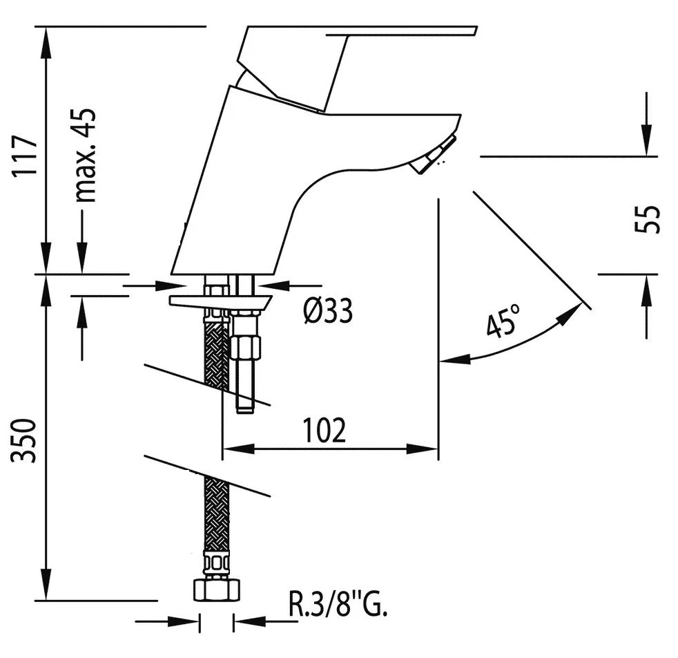 Смеситель для раковины BM - Tres 139102