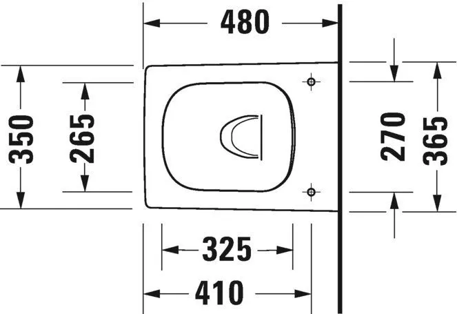 Унитаз подвесной Duravit Viu (Rimless, компакт) 2573090000