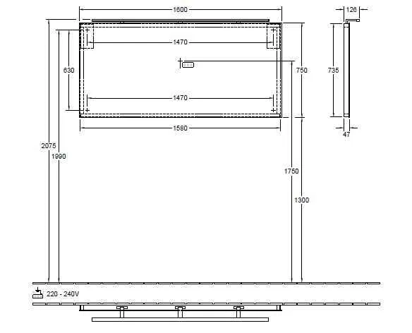 Дзеркало More to see Villeroy & Boch A4041600