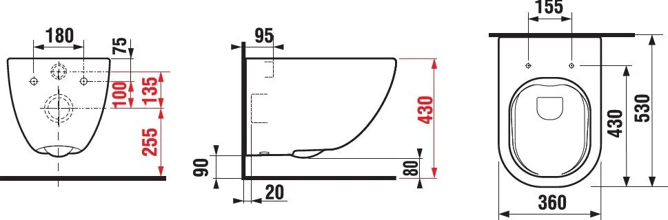 Унитаз подвесной Jika Mio